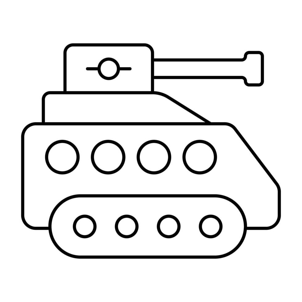 trendiges Vektordesign von Militärpanzern vektor