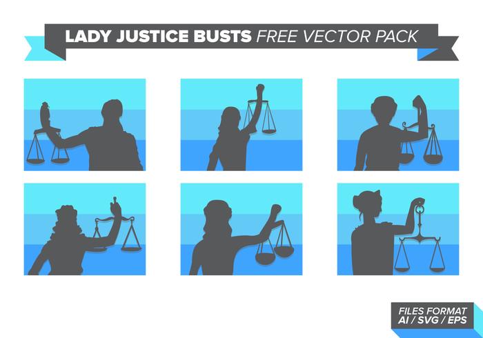 Dame Gerechtigkeit Büsten Free Vector Pack
