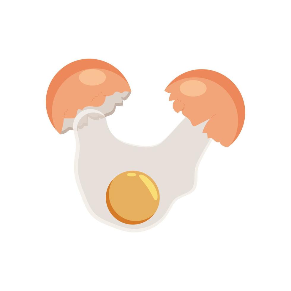 vektor illustratör av kyckling ägg