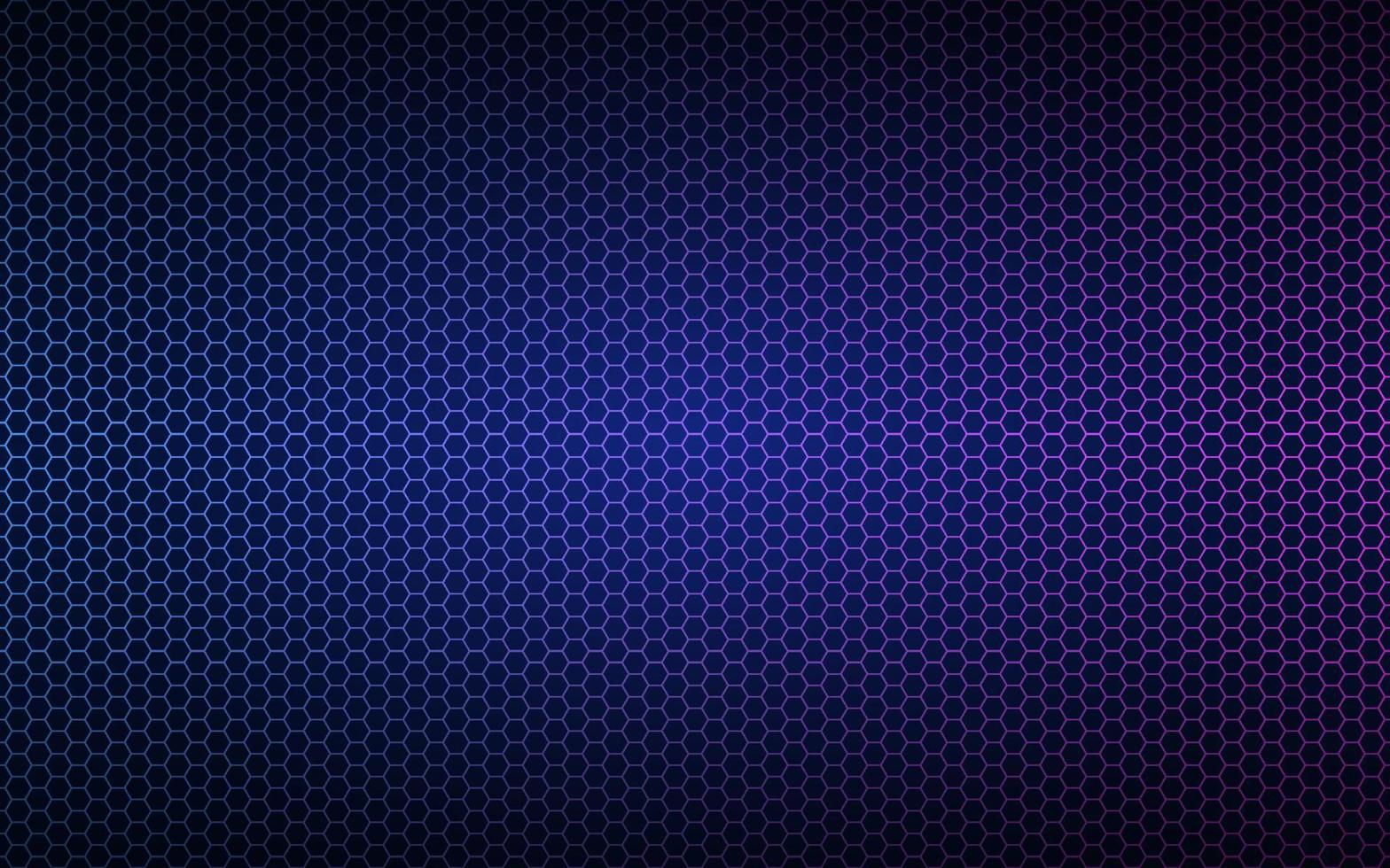 moderner hochauflösender blauer und rosa geometrischer Hintergrund mit polygonalem Gitter. abstraktes schwarzes metallisches sechseckiges Muster. einfache Vektorillustration vektor