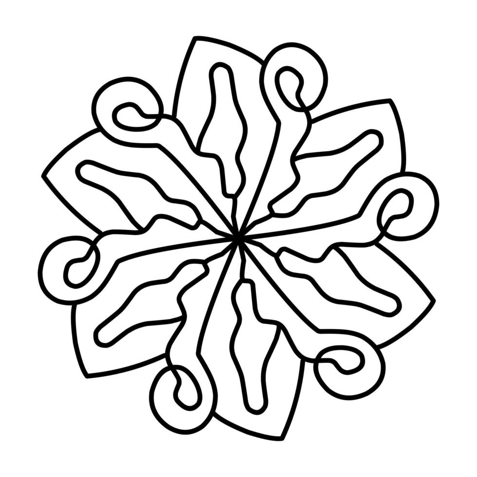 blomma mandalas. dekorativ element. utsmyckad mönster, vektor illustration. islamisk, arabiska, indisk motiv.