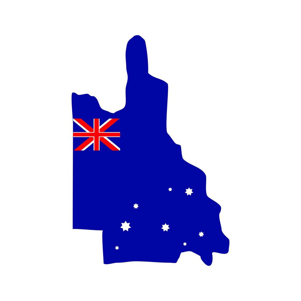 vektor illustration av Lycklig queensland dag, queensland Australien tema dekorativ element