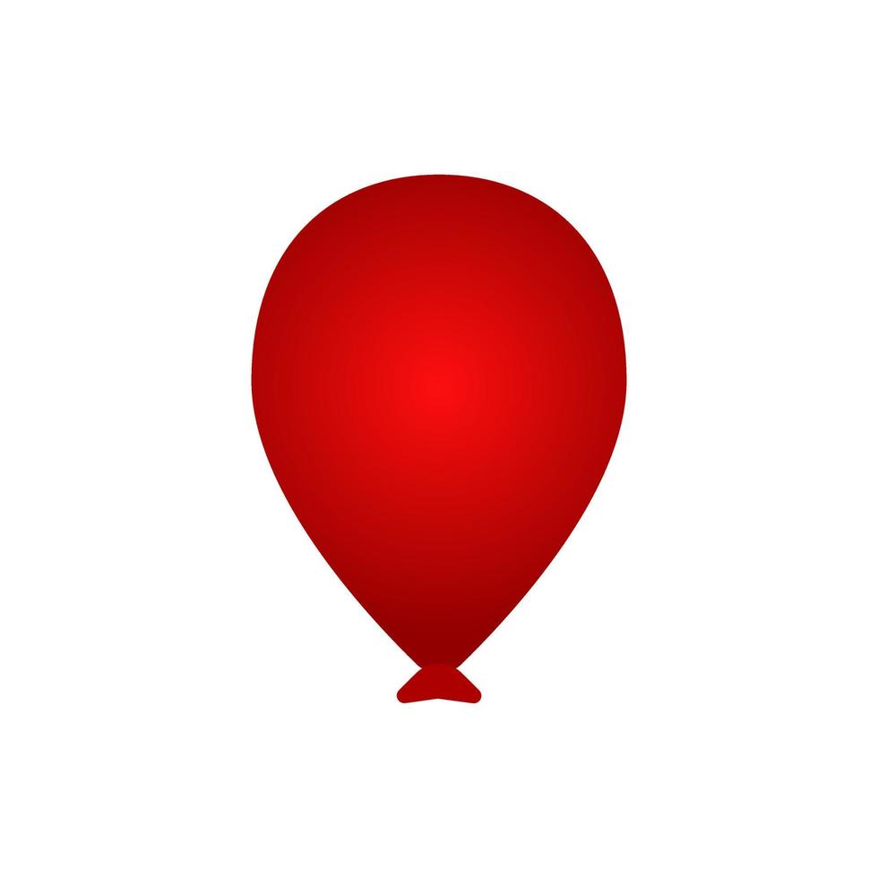 vektor illustration av röd ballong element, komplement, Grattis dekoration