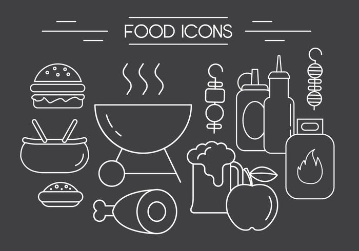 Free barbeque vector icons