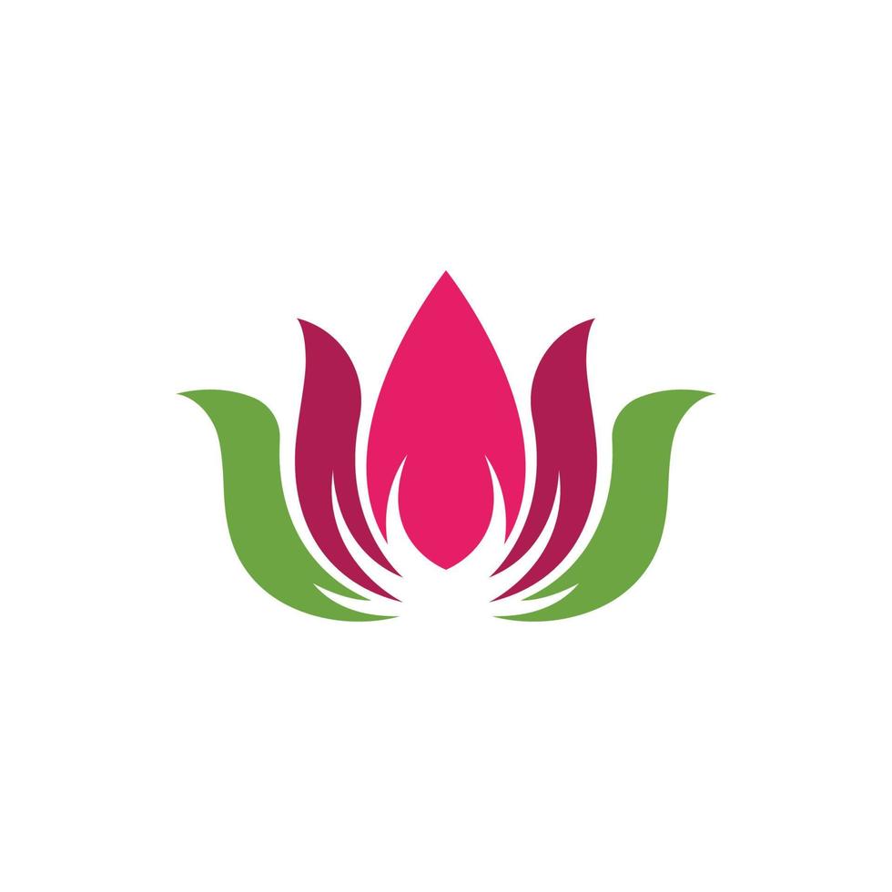skönhet lotus blomma vektor ikon