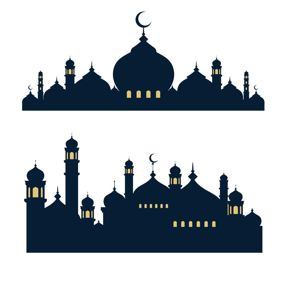 moské byggnad ikon vektor illustration