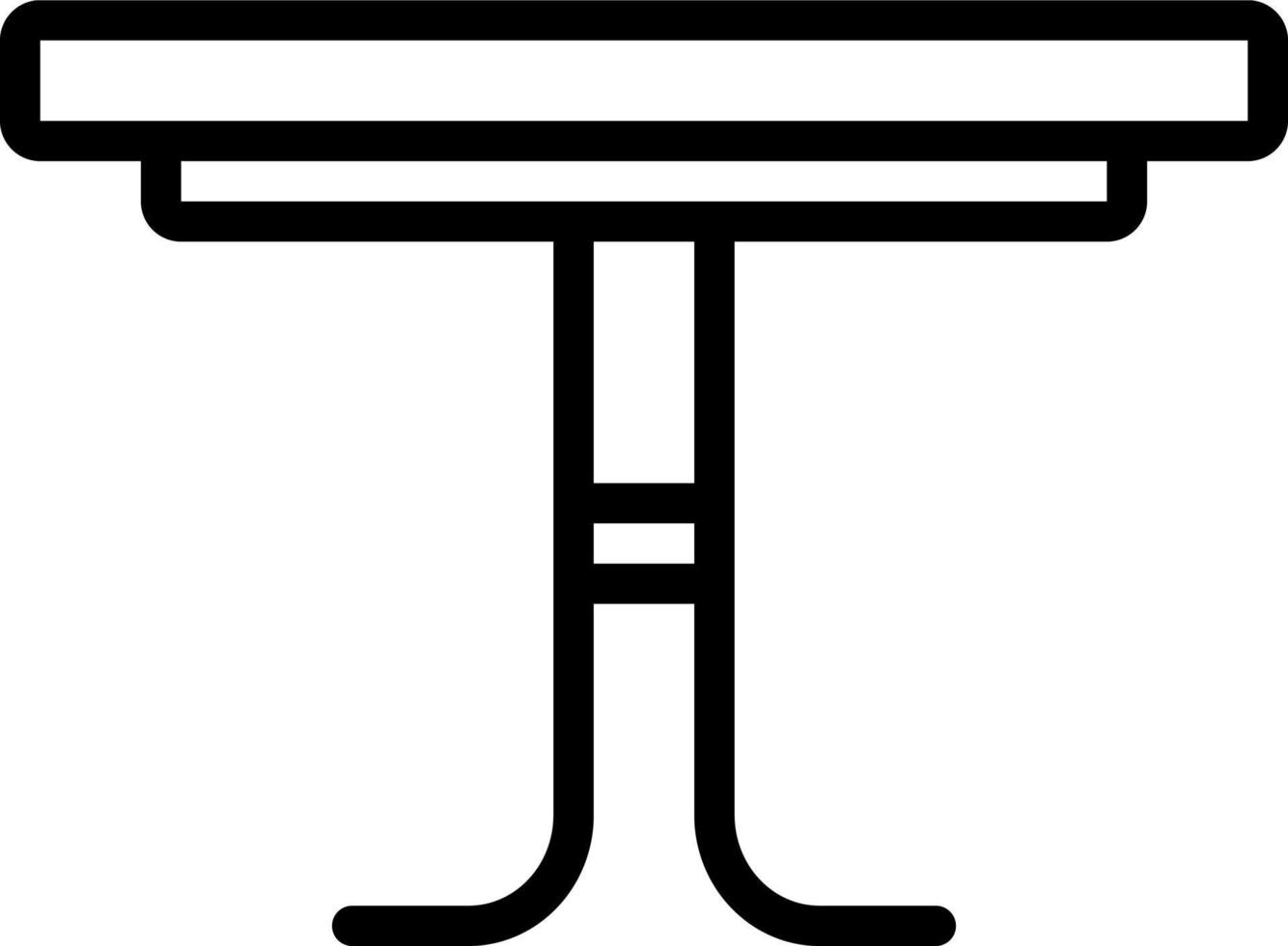 linje ikon för tabeller vektor