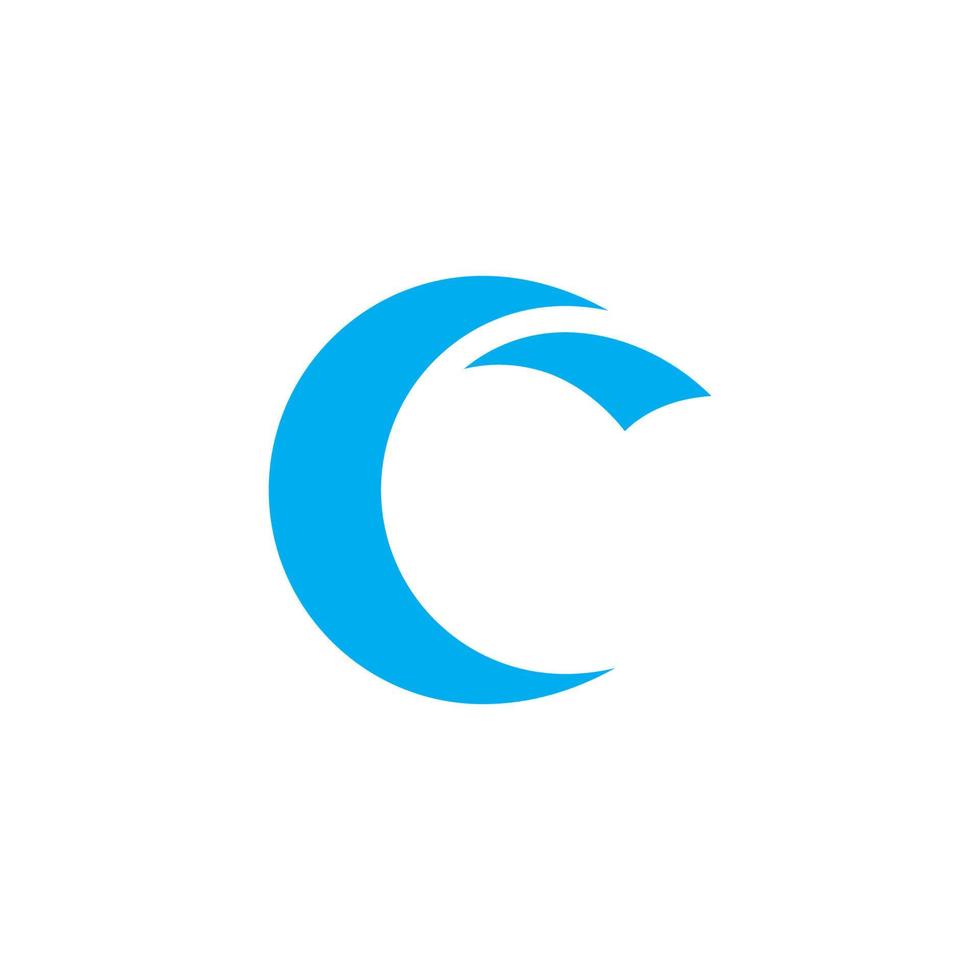 c Brief Logo Vorlage vektor