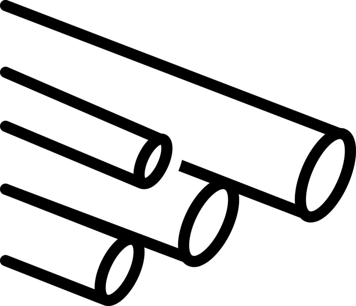 Liniensymbol für Rohr vektor