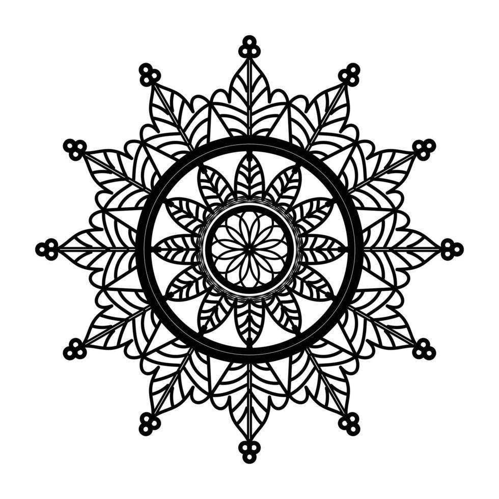 svart mandala, lyx dekorativ mandala design bakgrund, mandala design, mandala mönster färg bok konst tapet design, bricka mönster, hälsning kort, svart och vit mandala vektor