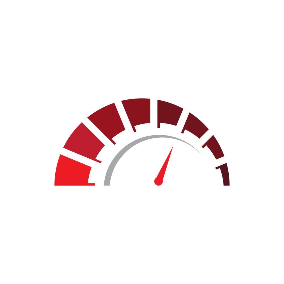 Tachometer-Symbol für Auto-Logo-Vektor-Illustration vektor