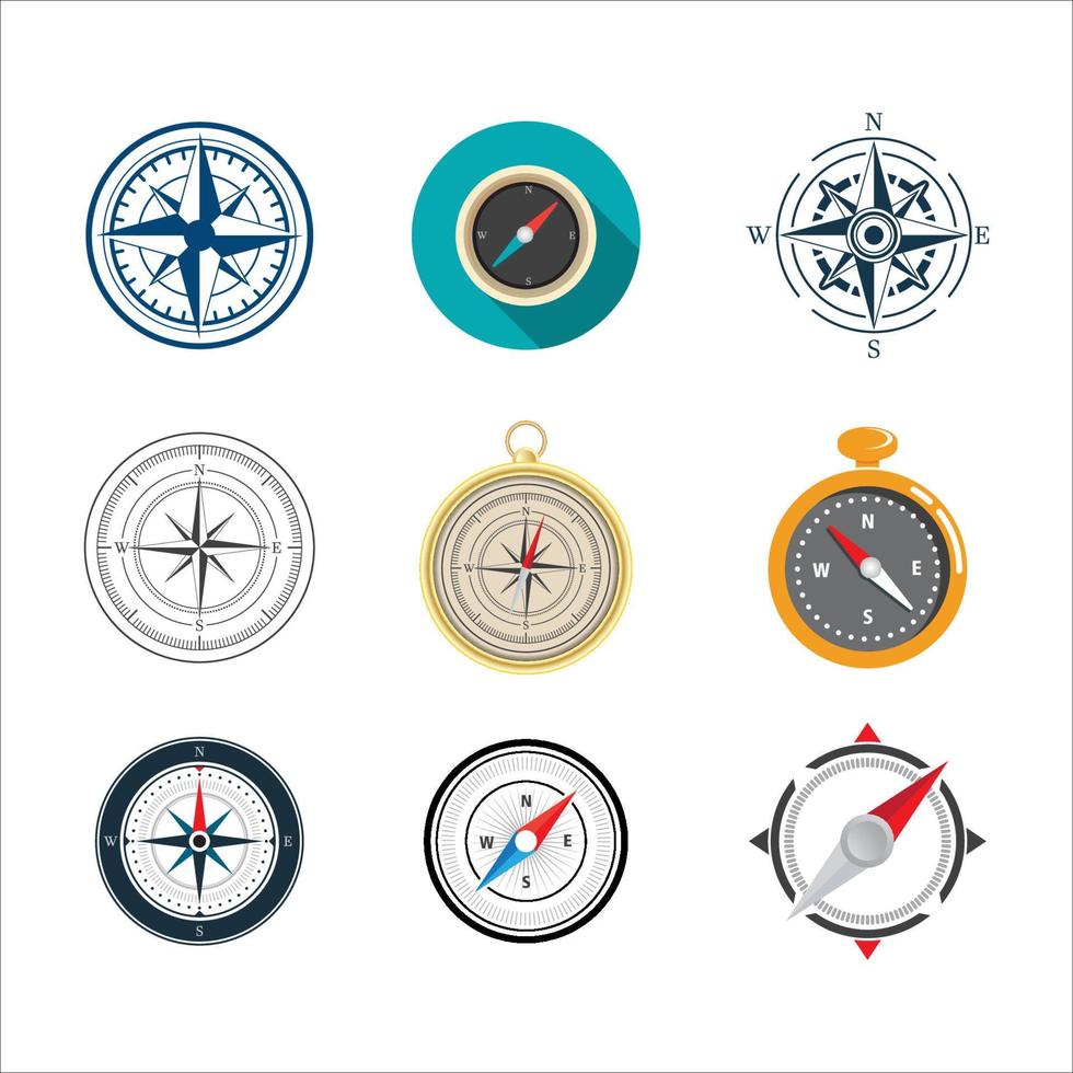 Kompass Vektor Icon Illustration Design