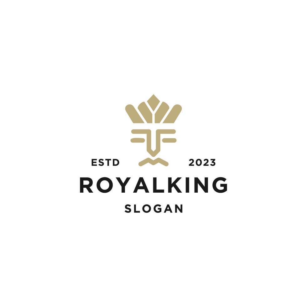 Logo Royal King Queen abstrakte Logo-Design-Vektorvorlage. vektor