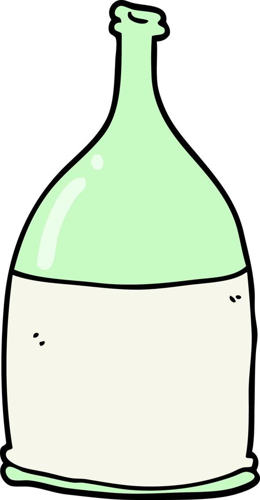 Doodle-Cartoon-Flasche vektor