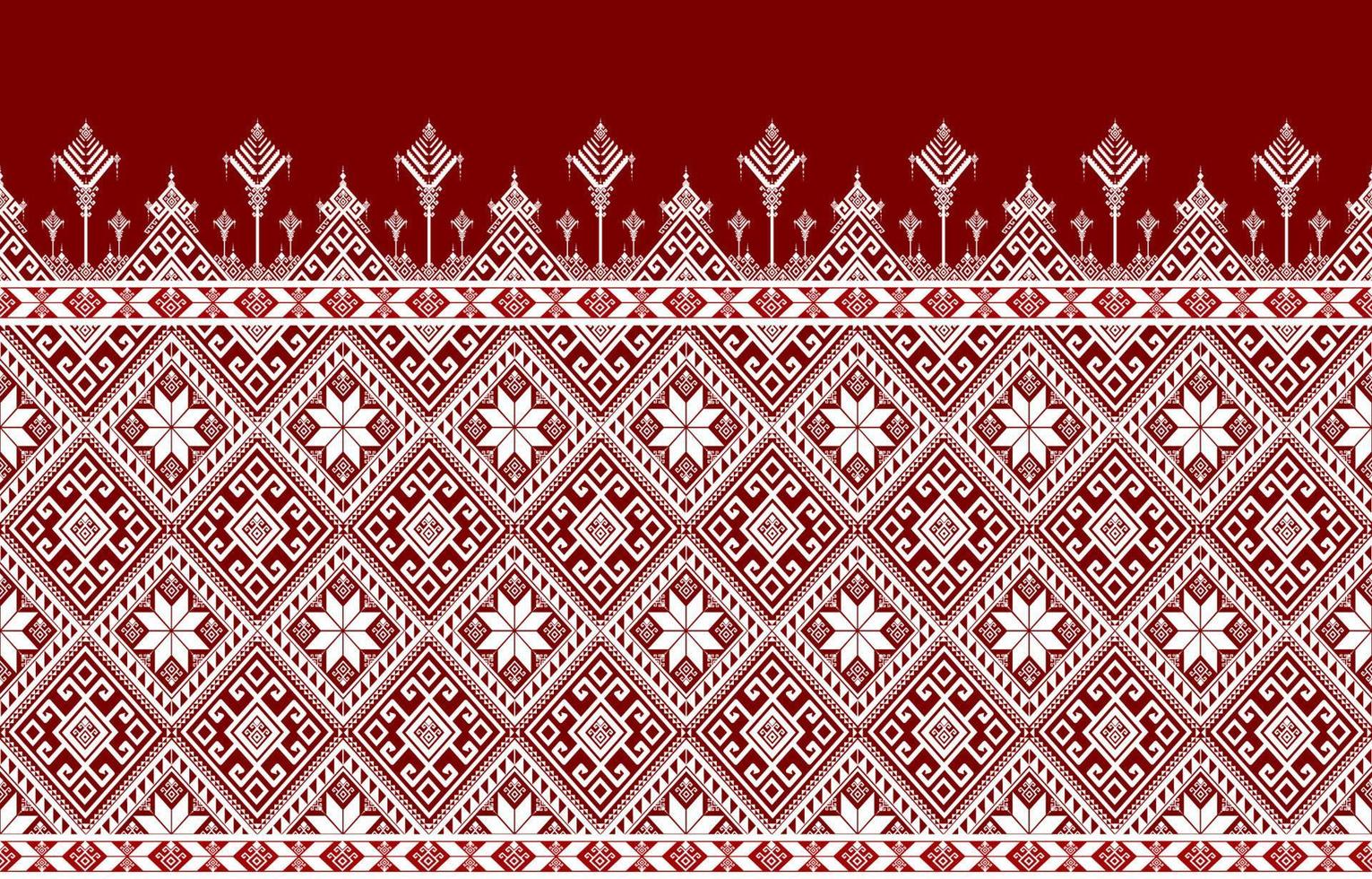 zweifarbiges abstraktes geometrisches ethnisches Muster. für teppich, tapeten, kleidung, verpackung, batik, stoff, fliesen, hintergrund, vektorillustration. Musterstil. vektor