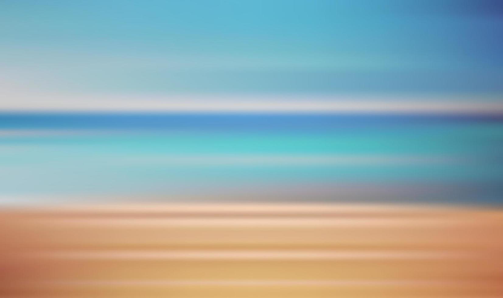 rörelse suddar tropisk solnedgång strand med en bakgrund av abstrakt havsvågor bokeh solljus. sommarsemester och affärsresor koncept. antik färgfilterstil vektor