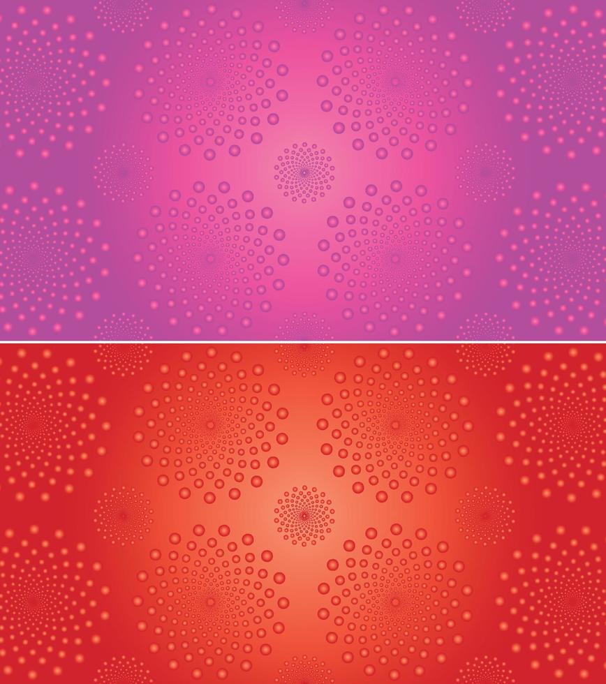 rosa och orange cirkel geometrisk lutning bakgrund uppsättning, orange bakgrund, rosa bakgrund vektor