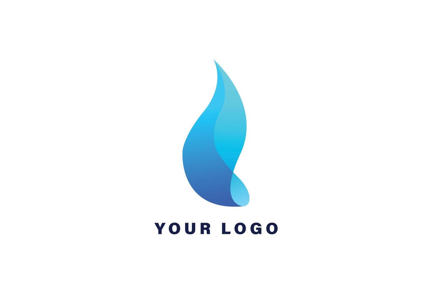 vatten släppa logotyp design mall vektor