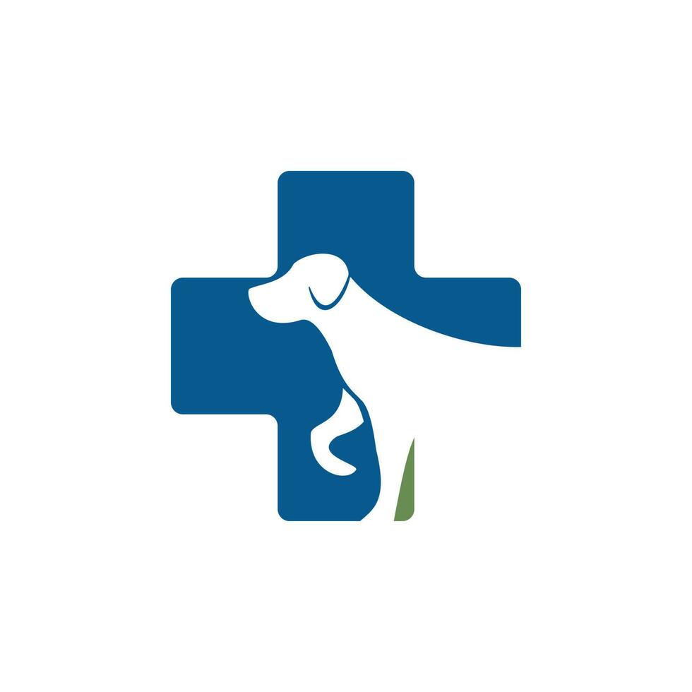 vektor logotyp för veterinär clinic.logotyp för en sällskapsdjur affär. logotyp för veterinär tjänster.