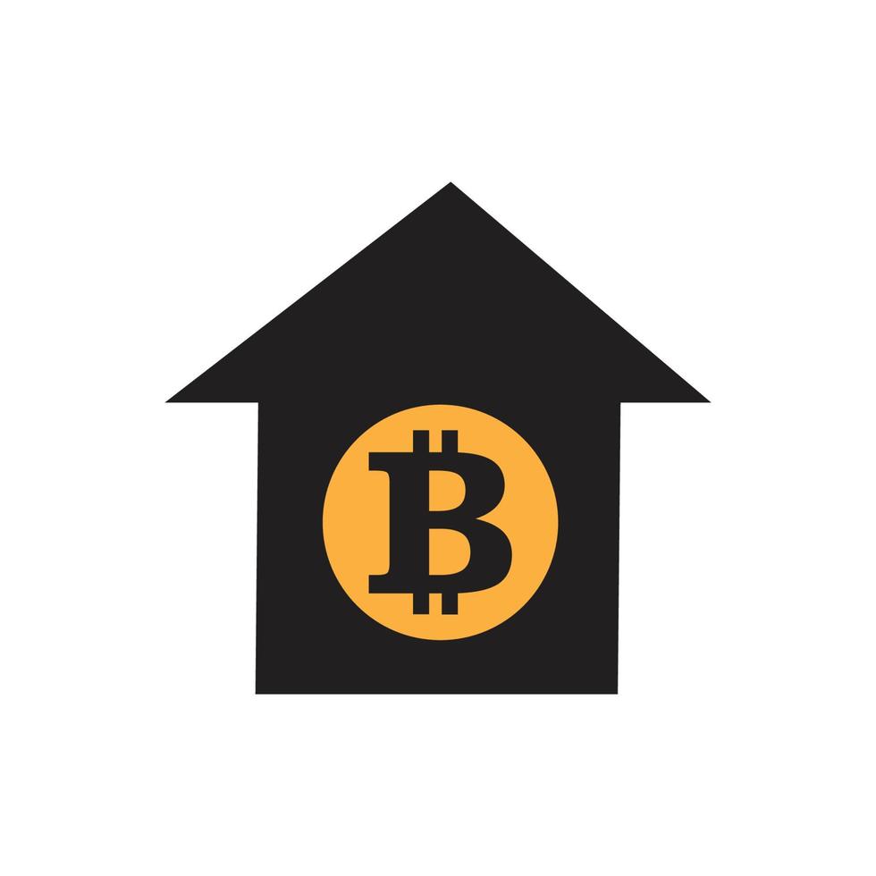 Bitcoin-Symbol, Vektorgrafik-Design vektor