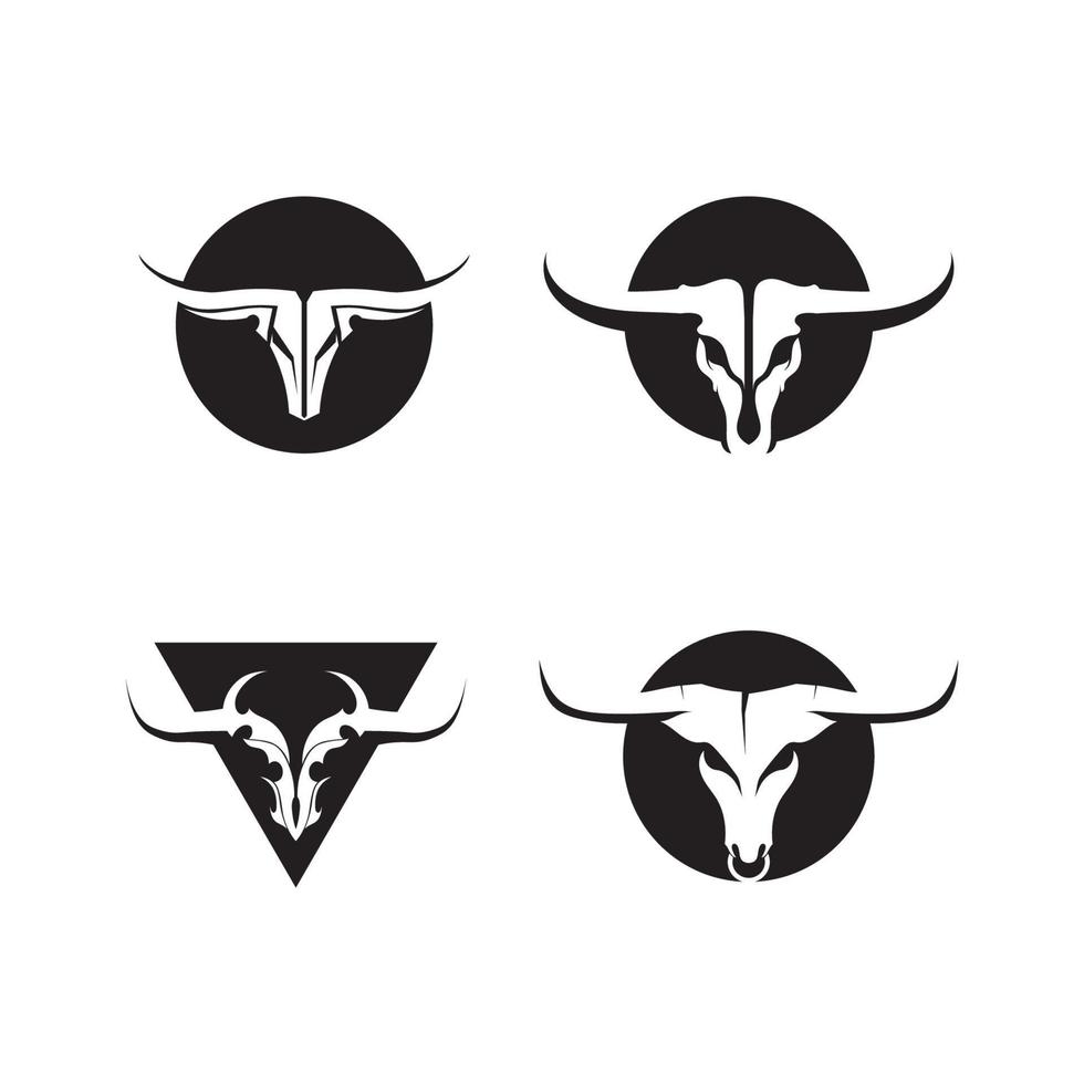 Stier-Logo und Symbole Vektor-Vorlage Icons App vektor