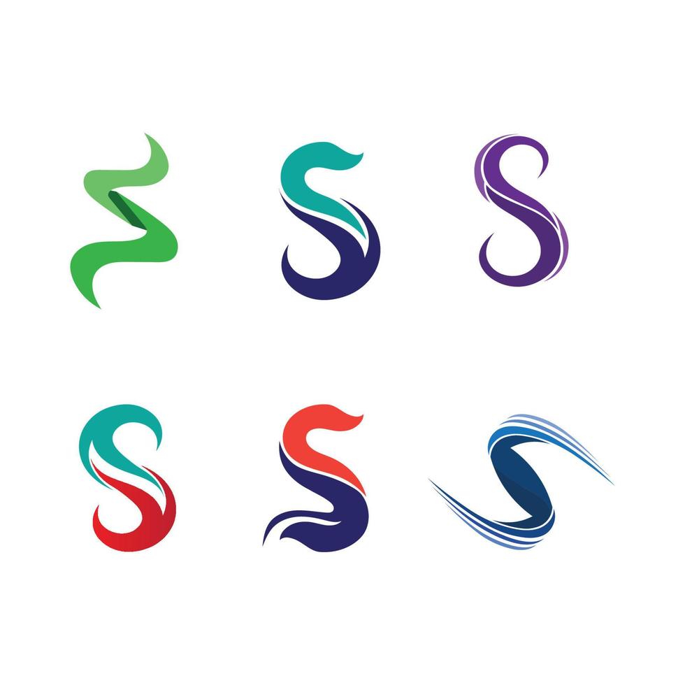företag företags brev s logotyp design vektor. vektor