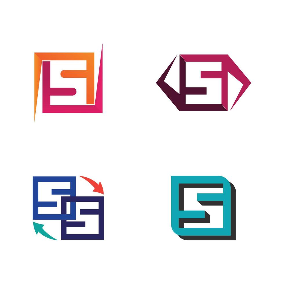 Business Corporate Letter s Logo-Design-Vektor. vektor