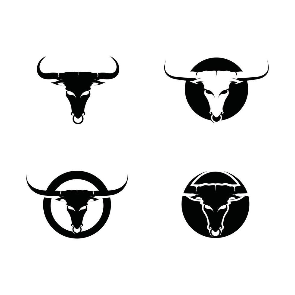 Stier-Logo und Symbole Vektor-Vorlage Icons App vektor