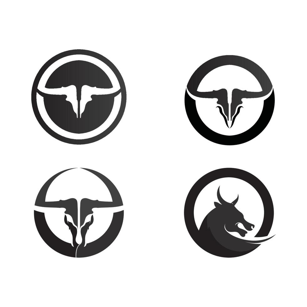 tjur logotyp och symboler vektor mall ikoner app