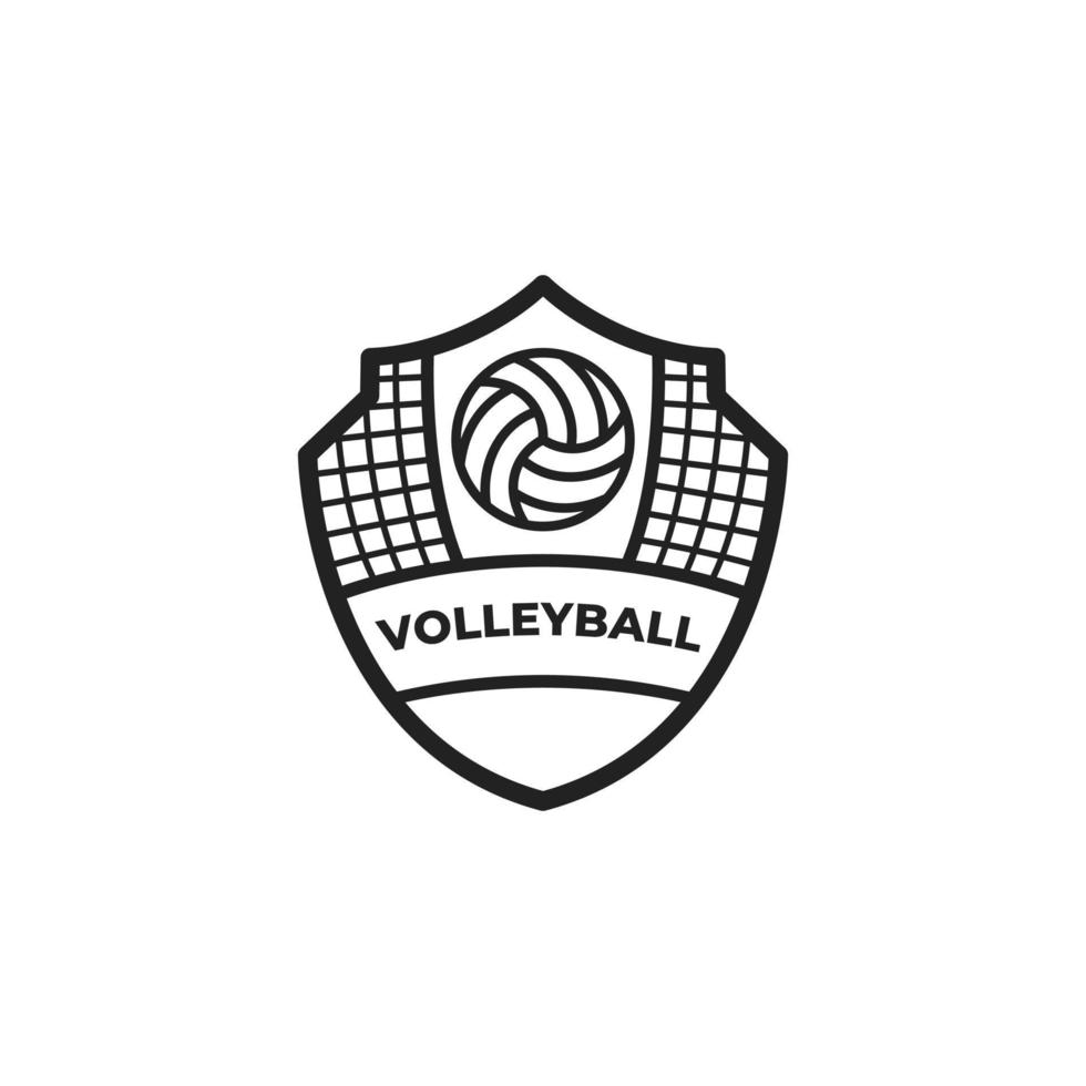 Volleyball-Sport-Logo-Design-Vorlage vektor
