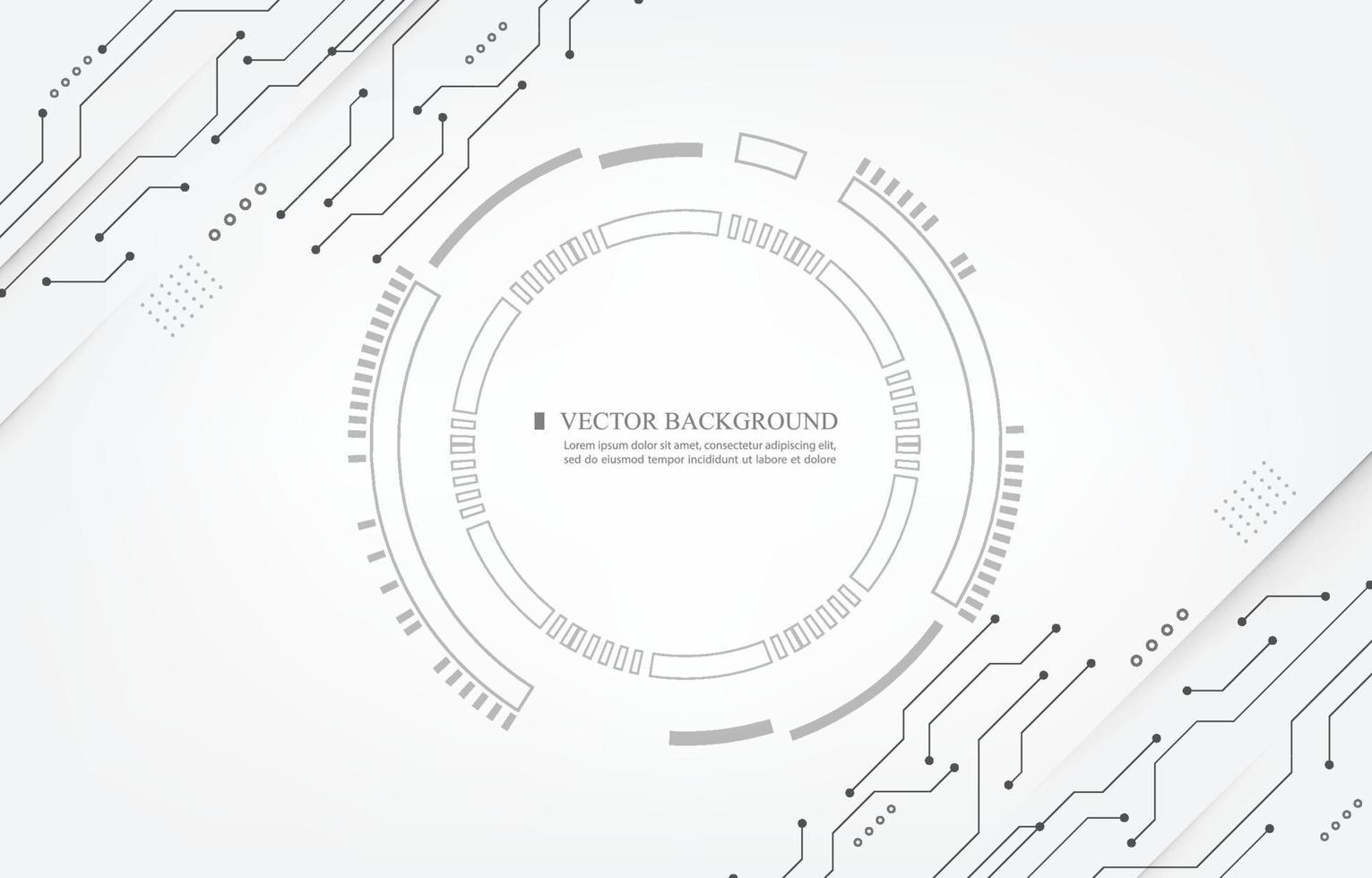 teknologi dator system.abstrakt cyber display.vector vit bakgrund vektor