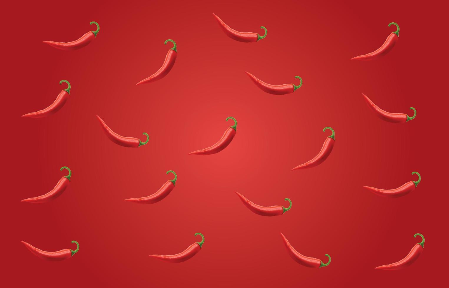 sömlös av chili paprikor vektor