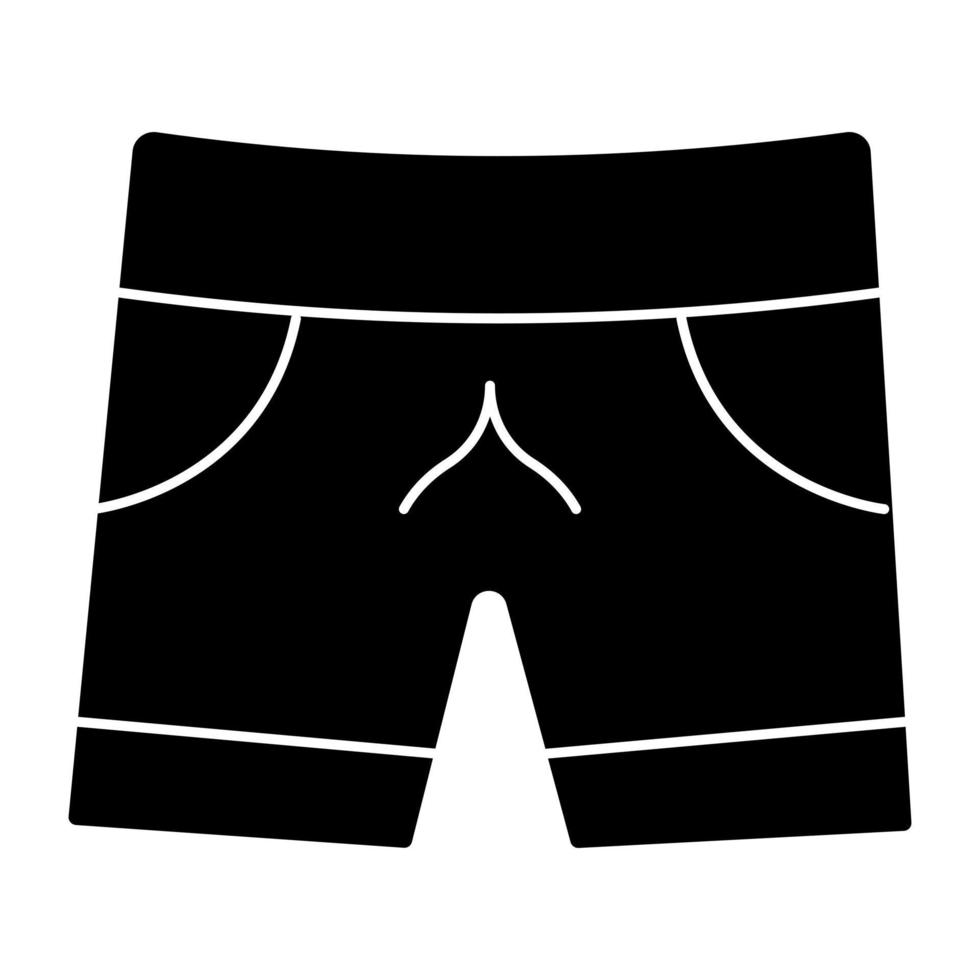 perfekte designikone von shorts vektor