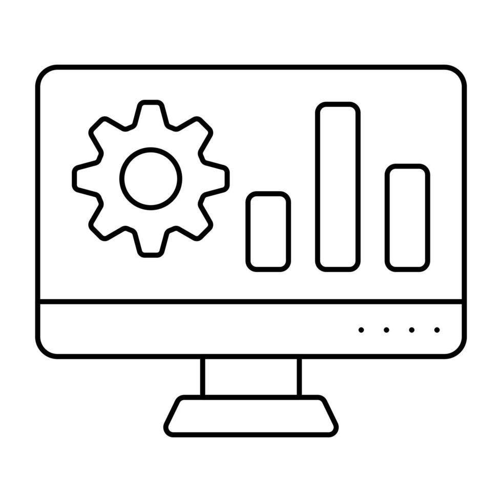 en premie ladda ner ikon av uppkopplad data analys vektor