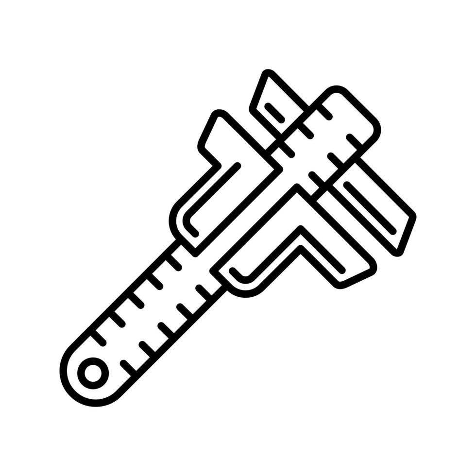 Nonius-Bremssattel-Vektorsymbol vektor