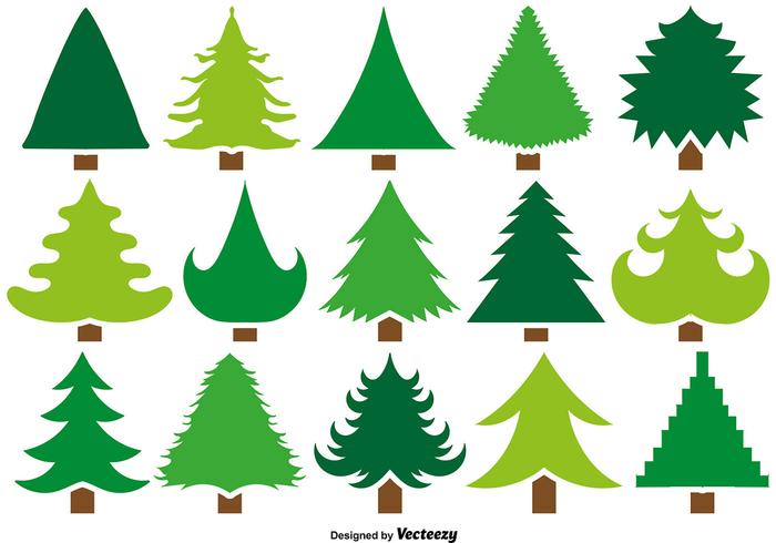 Vector Set Von 15 Pine Icons