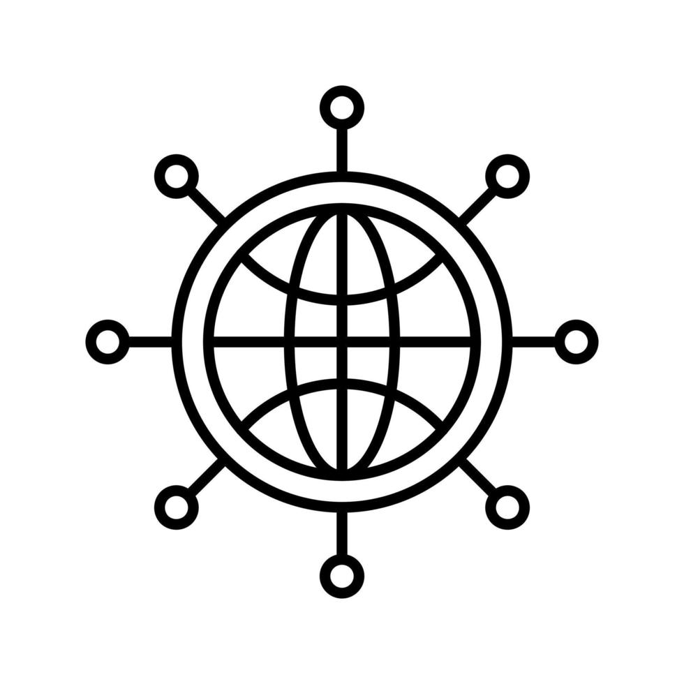 Netzwerk-Vektor-Symbol vektor