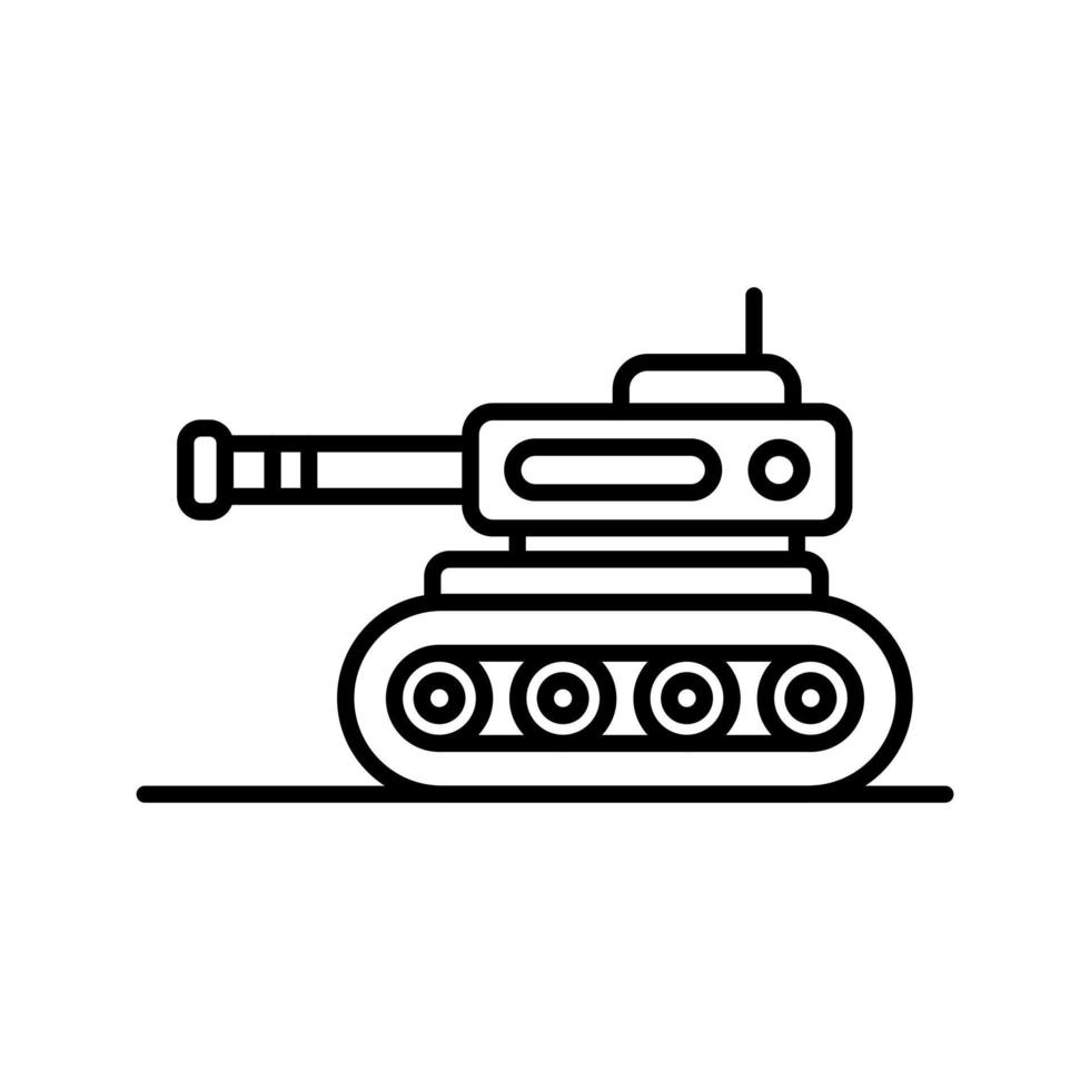 Tank-Vektor-Symbol vektor