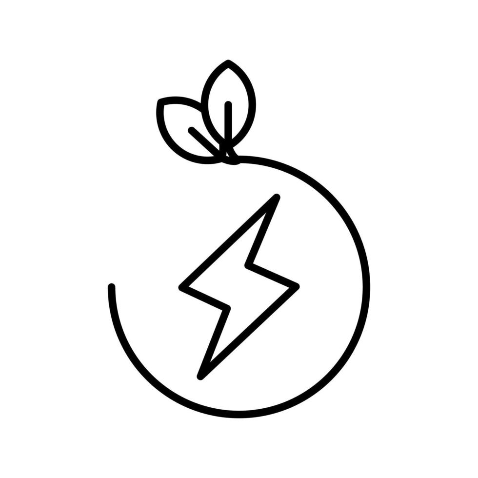 Öko-Energie-Vektor-Symbol vektor