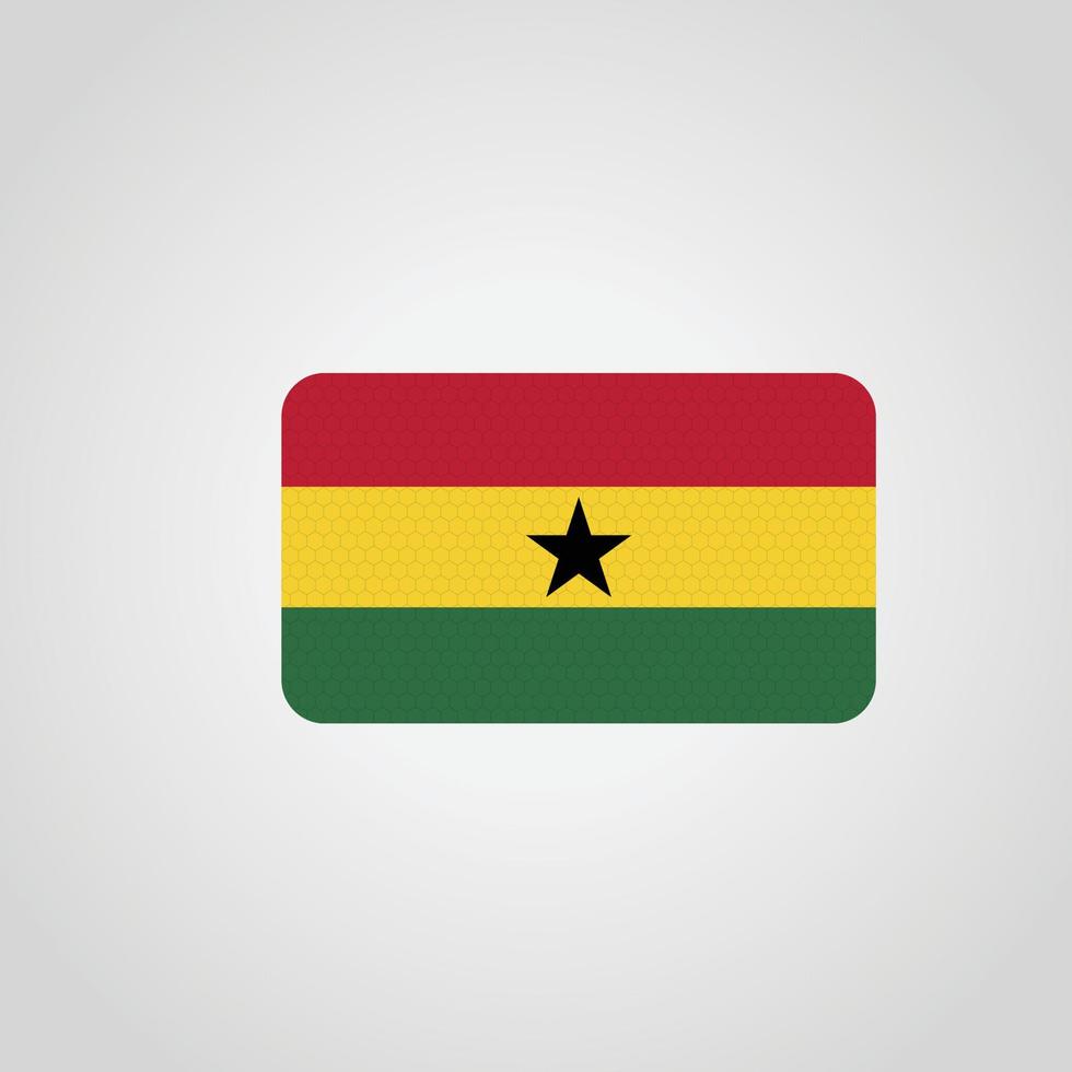 Ghana Flaggenvektor vektor