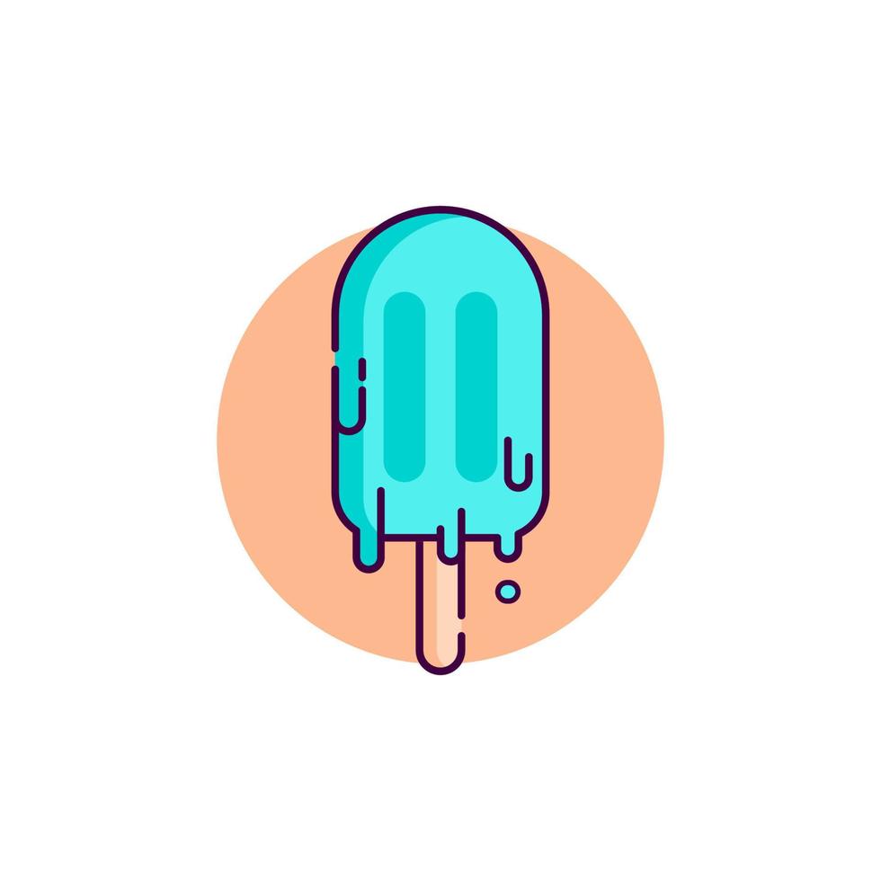 Eiscreme-Vektor-Icon-Design-Illustration vektor