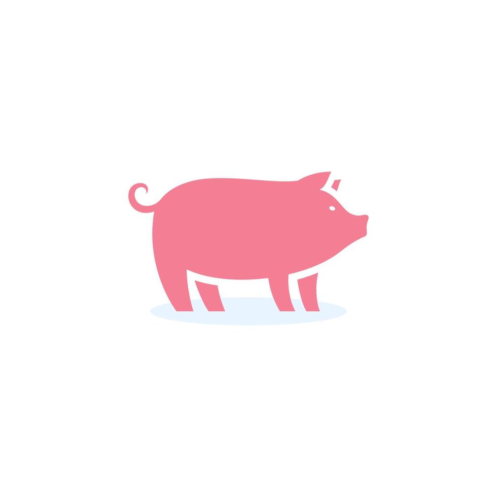 Schwein Symbol Vorlage Vektor Icon Illustration