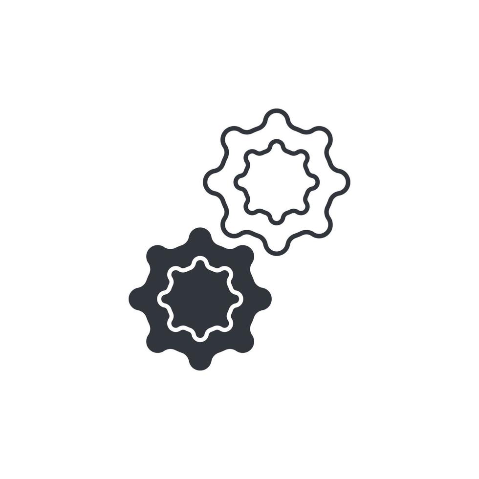 Zahnrad-Logo-Vorlagenvektor vektor