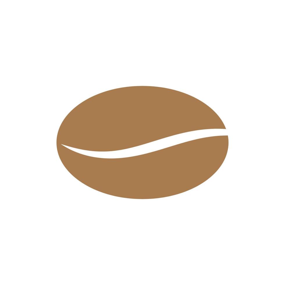 kaffebönor logotyp vektor