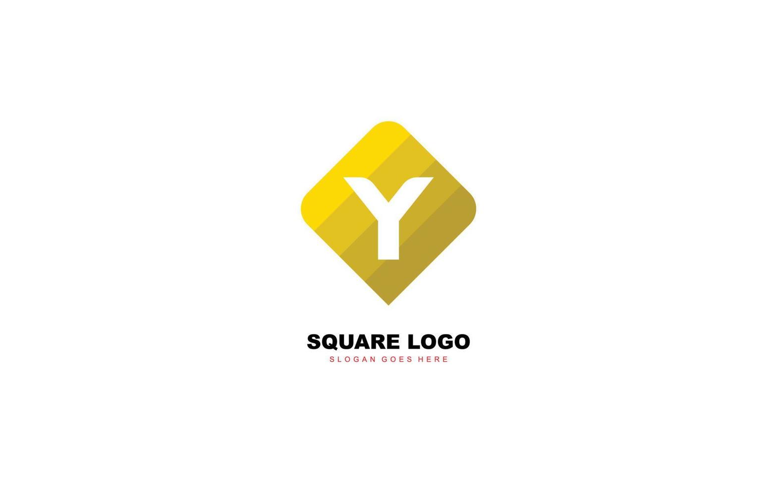 y logotyp form för identitet. brev mall vektor illustration för din varumärke.