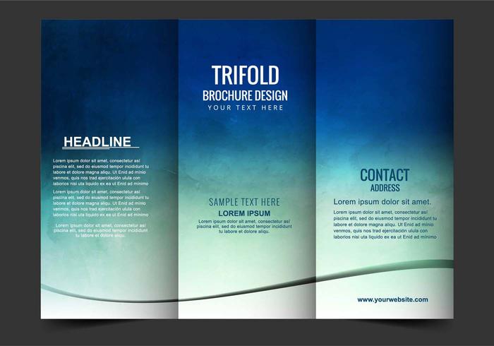 Free Vector Tri Fold Broschüre