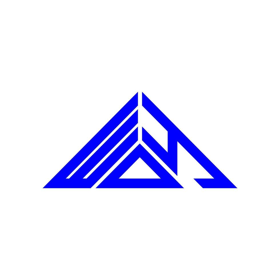 wdy brev logotyp kreativ design med vektor grafisk, wdy enkel och modern logotyp i triangel form.