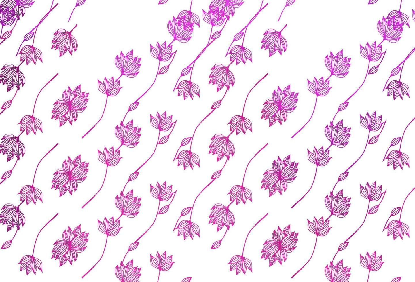 ljus lila vektor doodle mönster.