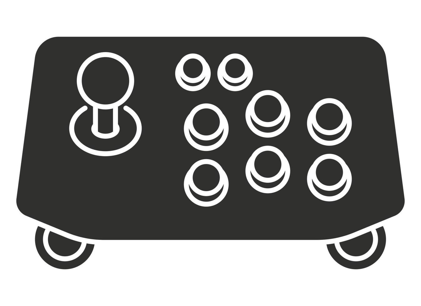 Arcade-Joystick-Controller flaches Vektorsymbol für Apps oder Website vektor