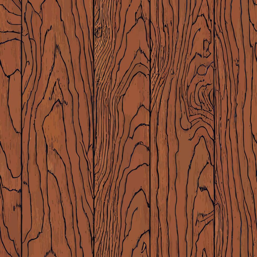 vektor grafisk av vertikal gammal brun trä plankor textur sömlös bricka perfekt för bakgrund